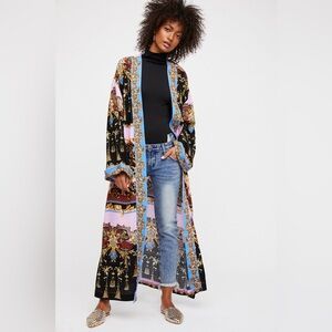 Free People Multicolor Long Kimono